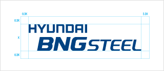 HYUNDAI BNG STEEL Symbol mark - Vertical combination - Aspect ratio image